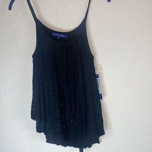 new western sexy crochet scoop lace crop Tank M boho fairy goth gypsy